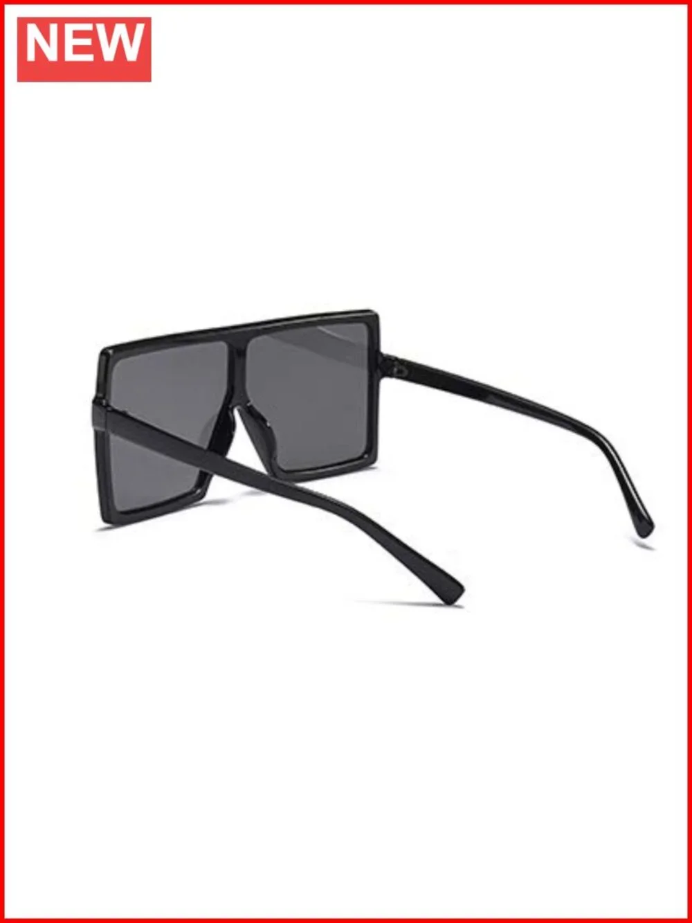 Oversized Square Sunglasses Flat Top Fashion Shades UV Protection